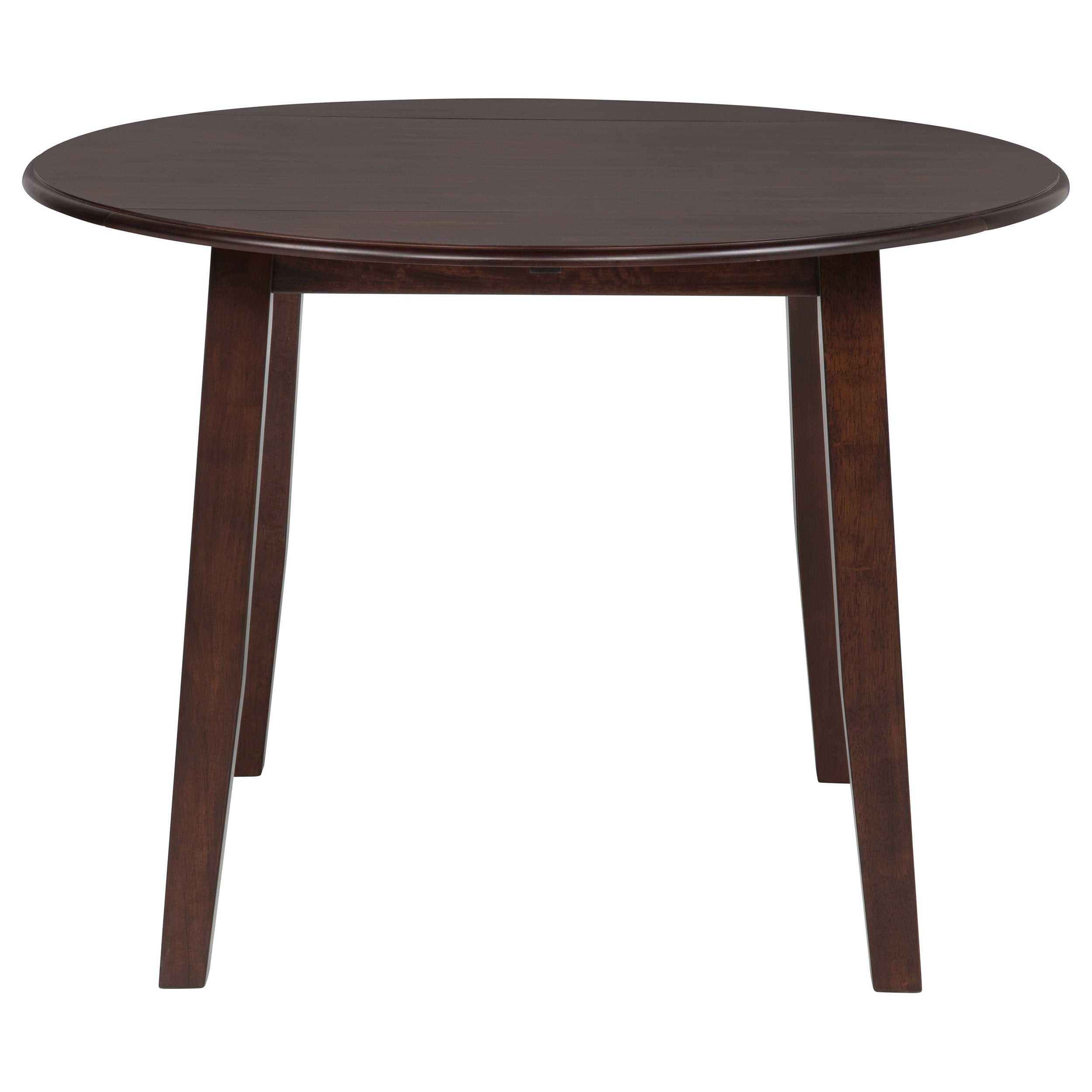 Barton 5-piece Round Wood Dining Table Set Dark Brown