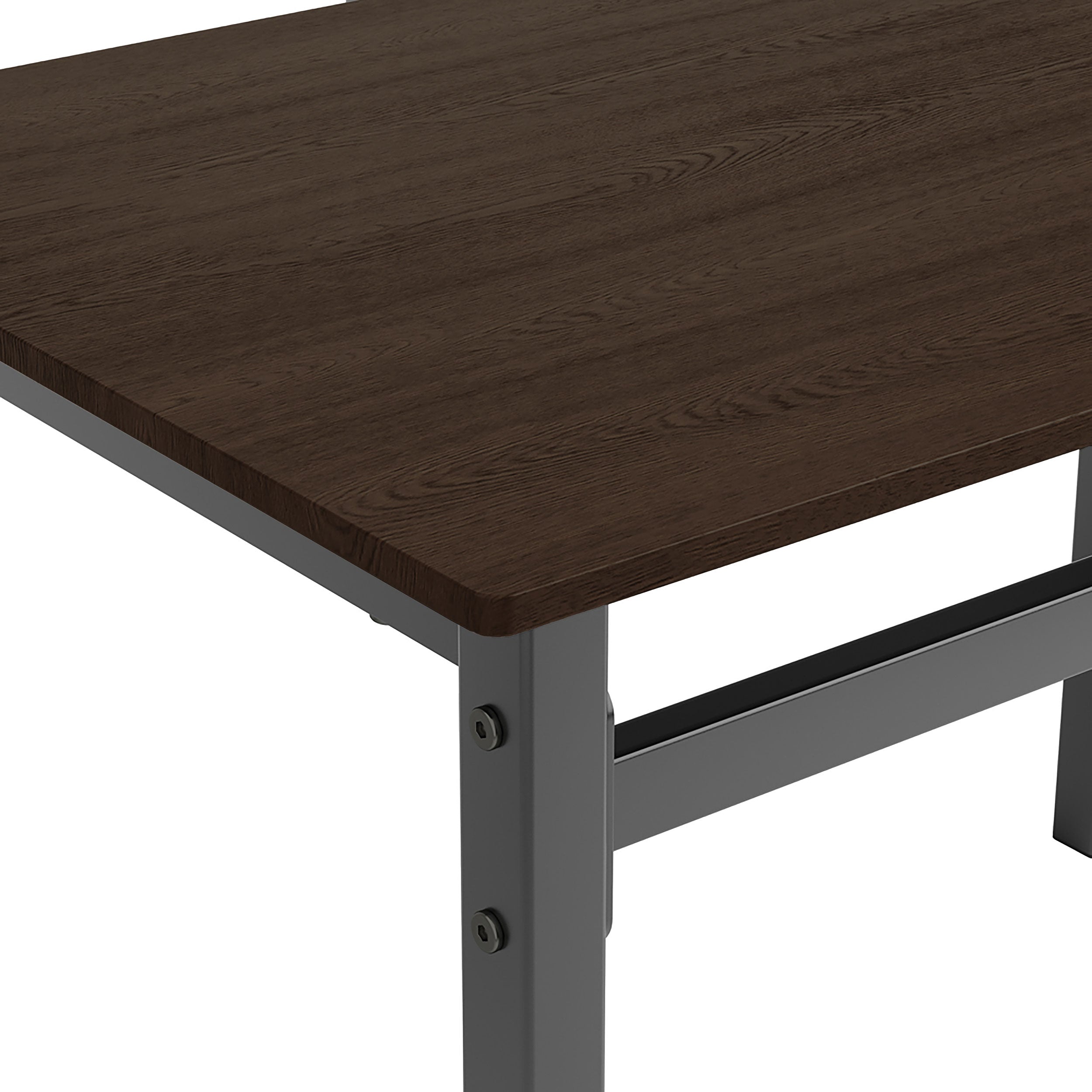 Lana 5-piece Rectangular Dining Set Dark Brown and Black