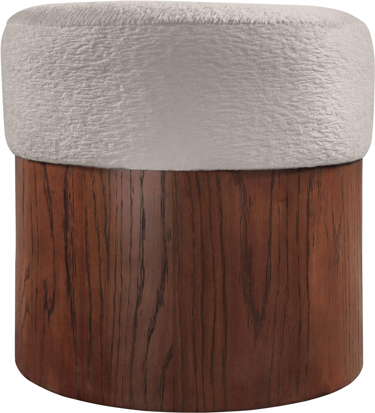Nimes - Ottoman / Stool with Brown Base