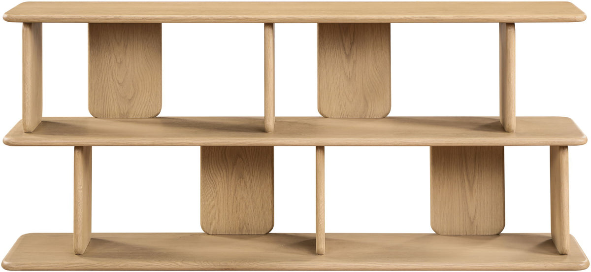Nexa Oak Veneer Media Console — Black, Brown or Natural