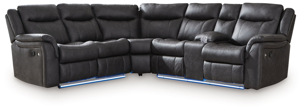 Sultan Meadow Carbon Reclining Sectional — 2-Piece Reclining Sectional