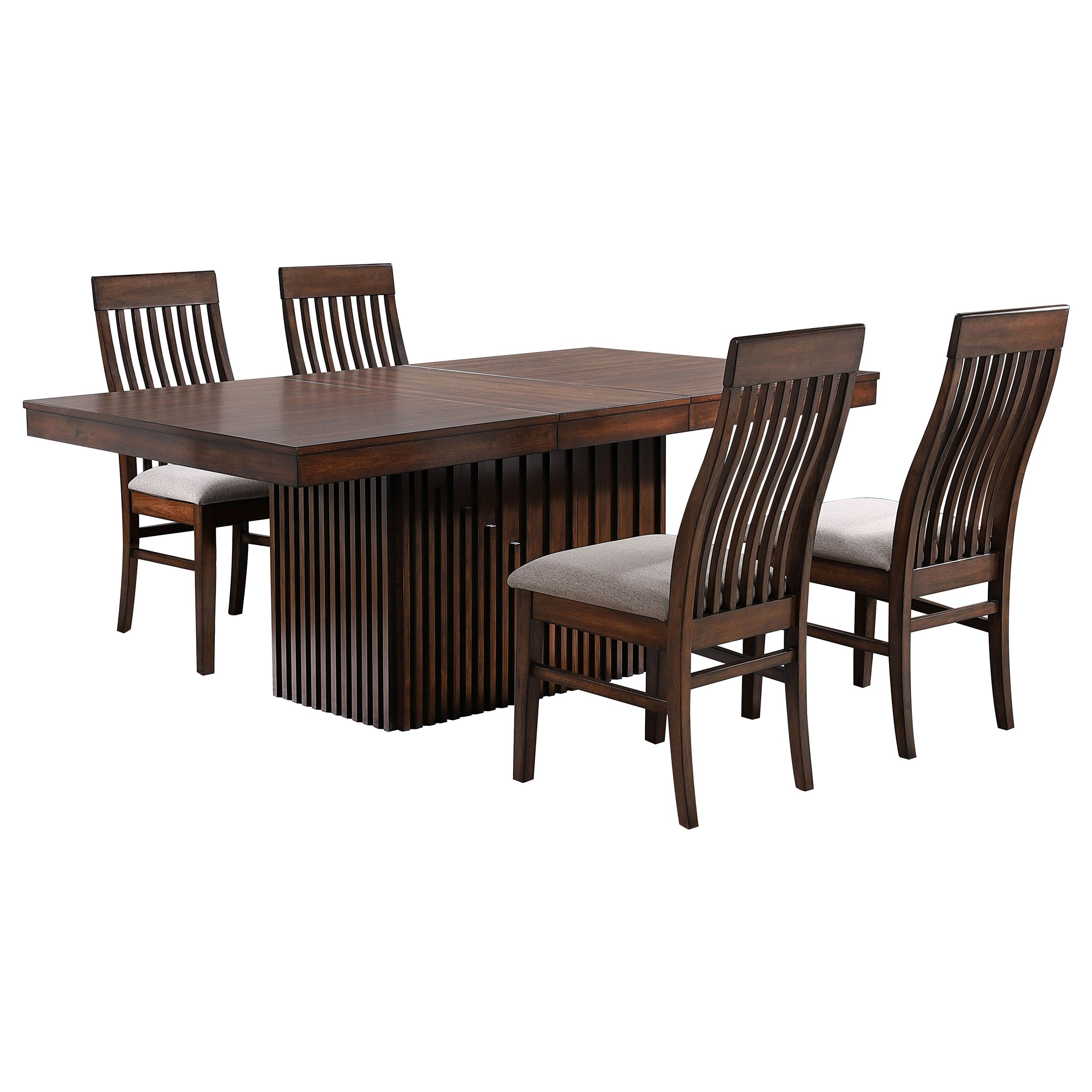 Briarwood Rectangular Dining Set with Removable Extension Leaf Mango Oak
