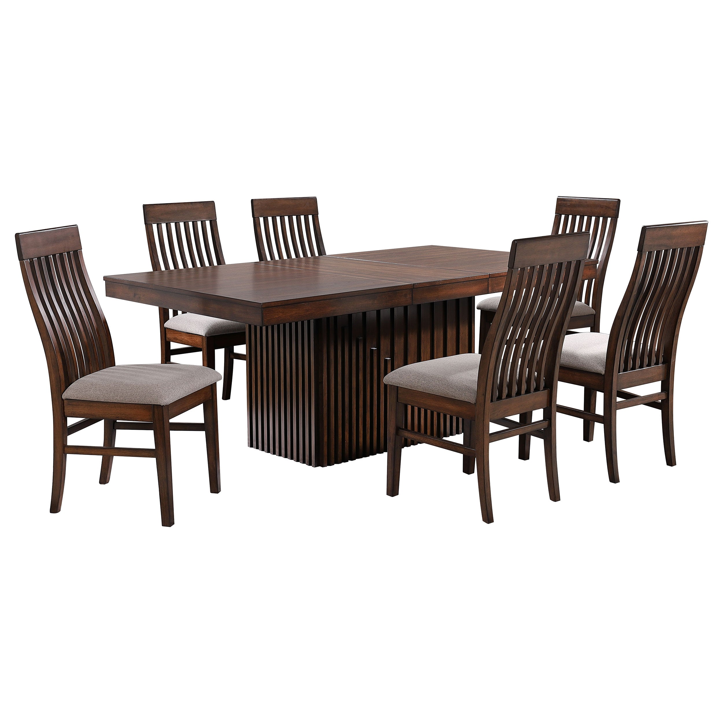 Briarwood Rectangular Dining Set with Removable Extension Leaf Mango Oak