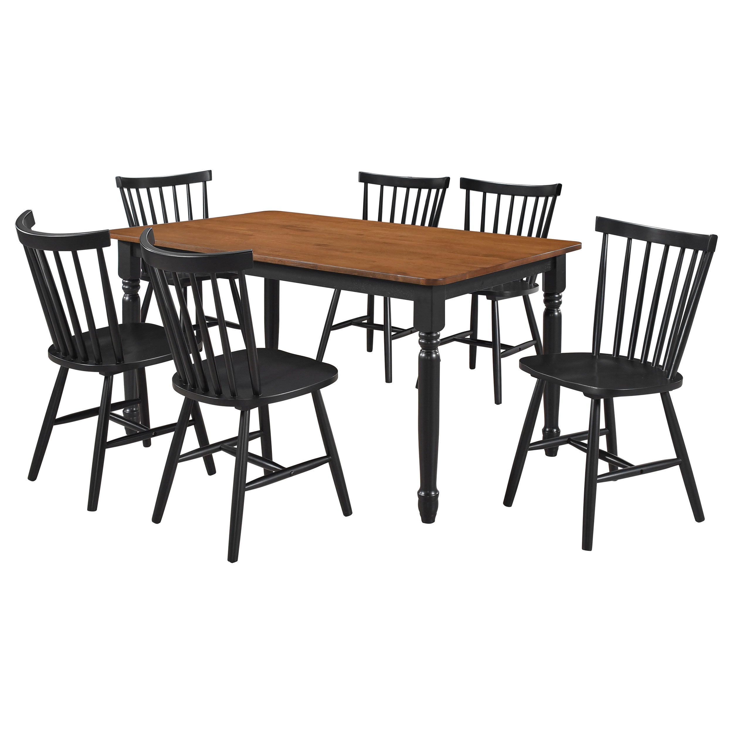 Hollyoak Rectangular Dining Set Walnut