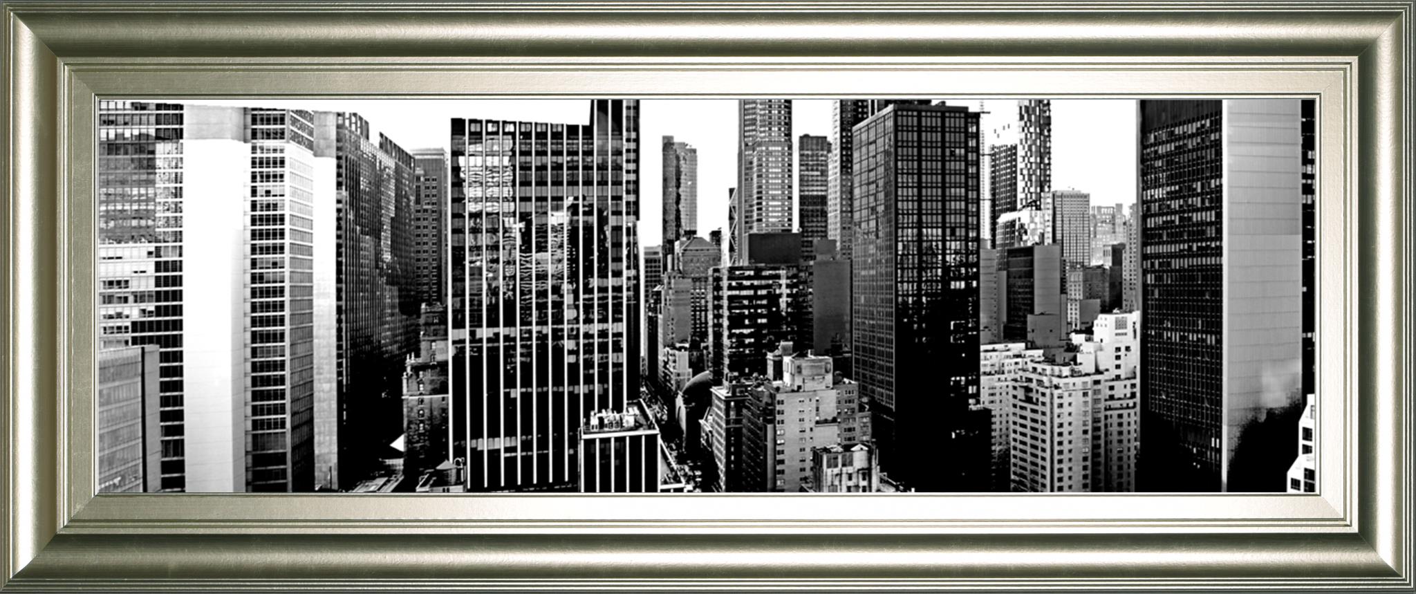Panorama Of Nyc Vii By Jeff Pica 18X42 Framed Print