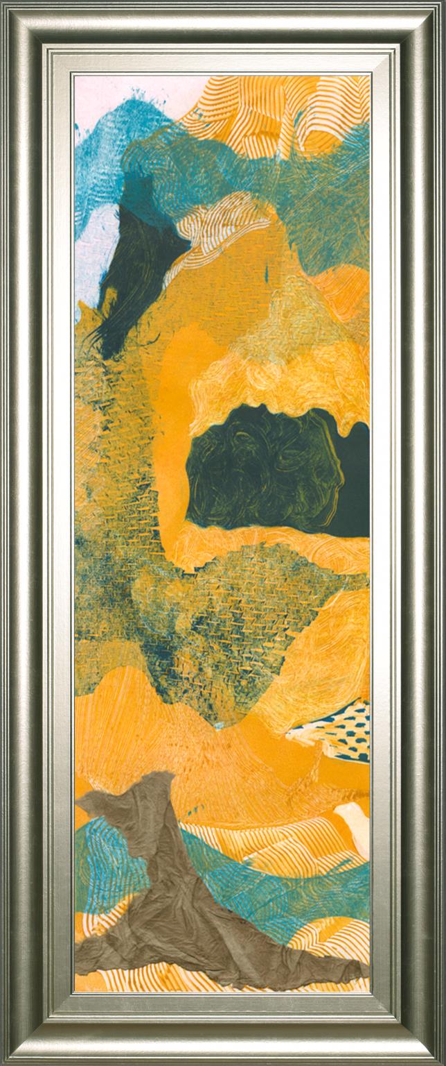 Mountain Shapes I By Carolyn Roth 18X42 Framed Print