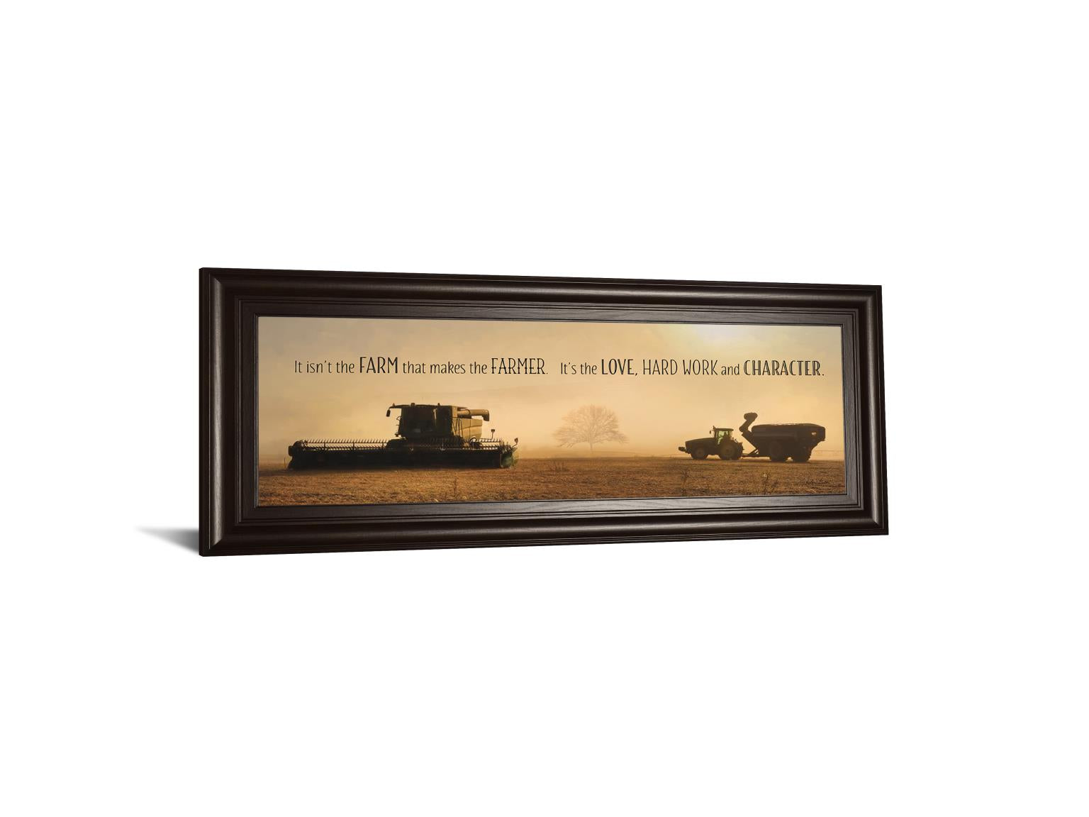 The Farmer By Lori Dieter 18X42 Framed Print