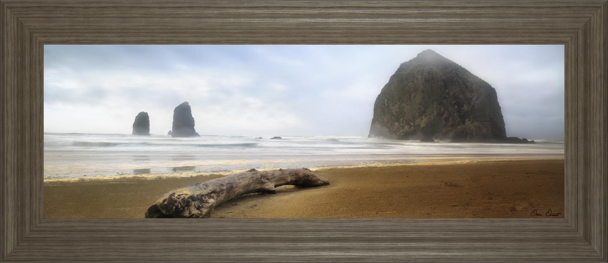 From Cannon Beach Ii By David Drost 18X42 Framed Print