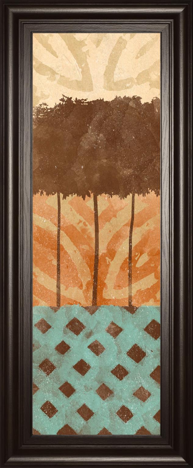 Tribal Trio Ii By Alonzo Saunders 18X42 Framed Print