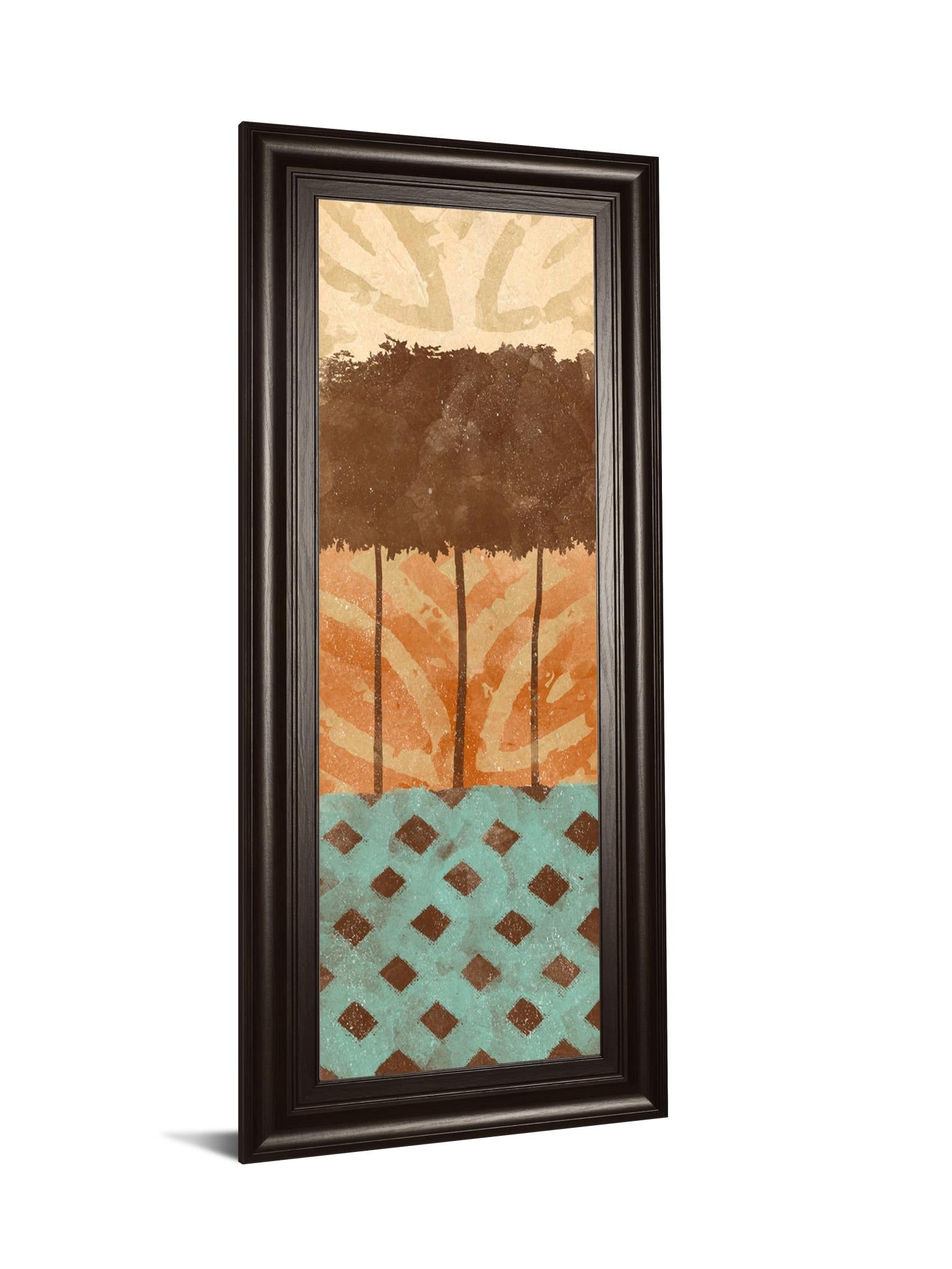 Tribal Trio Ii By Alonzo Saunders 18X42 Framed Print