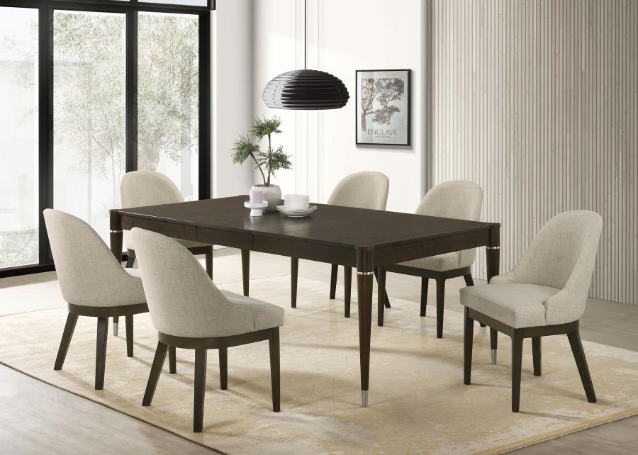 Reseda Rectangular Dining Set Ash Brown