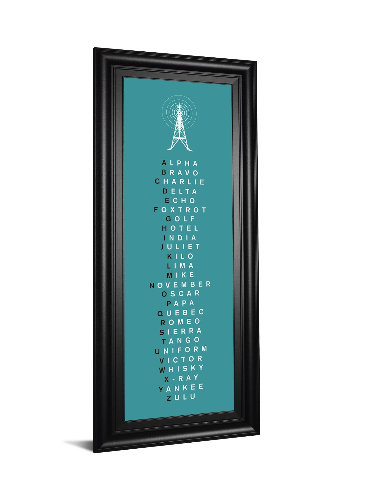 Phonetic Alphabet Ii By The Vintage Collection 18X42 Framed Print