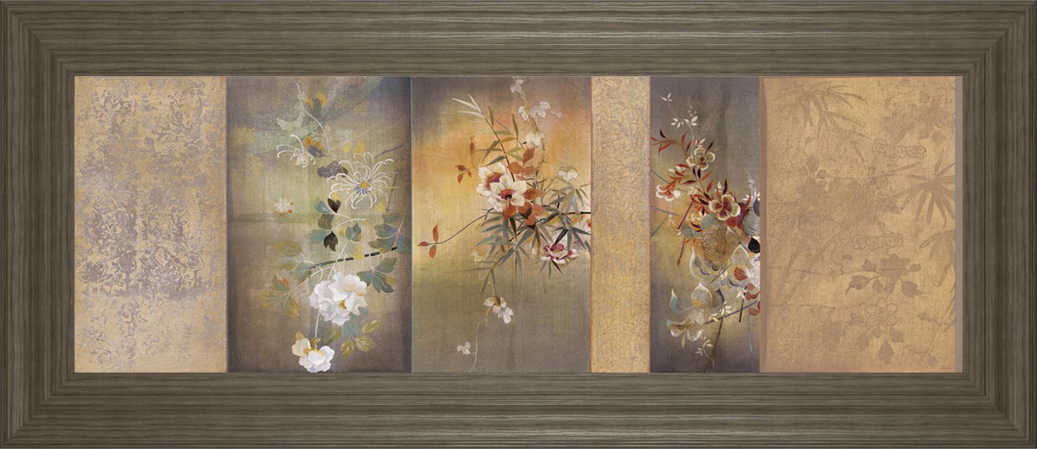 Tea Garden I By Douglas 18X42 Framed Print