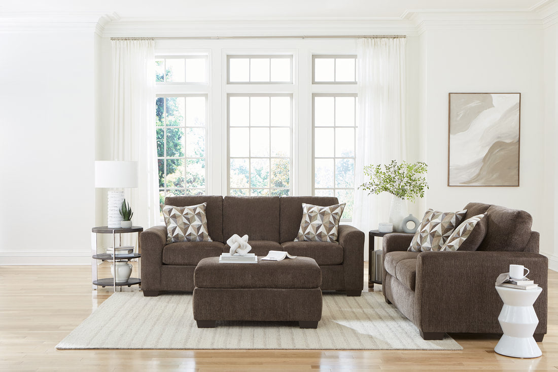 198 Nutmeg Sofa & Loveseat Set — Warm 2-Piece Pairing