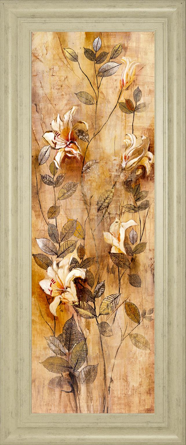 Candlelight Lilies I By Douglas 18X42 Framed Print