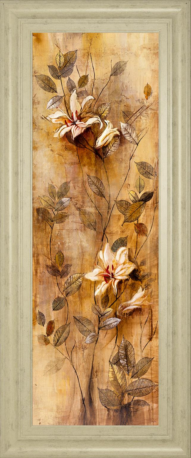 Candlelight Lilies Ii By Douglas 18X42 Framed Print