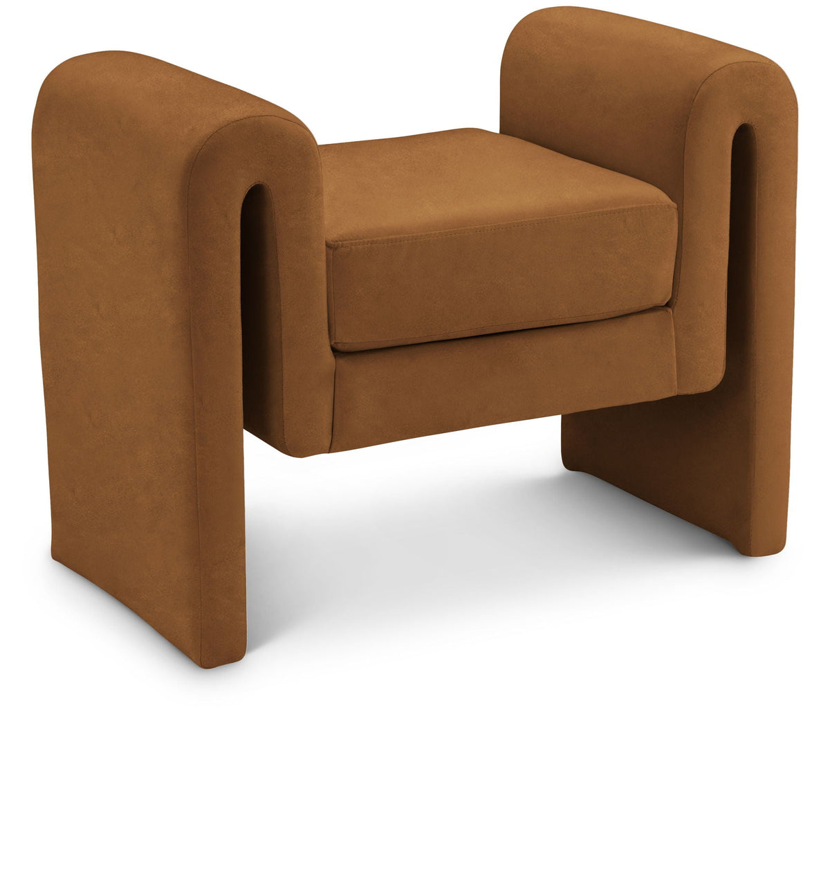 Sloan - Bench - Dark Brown Velvet