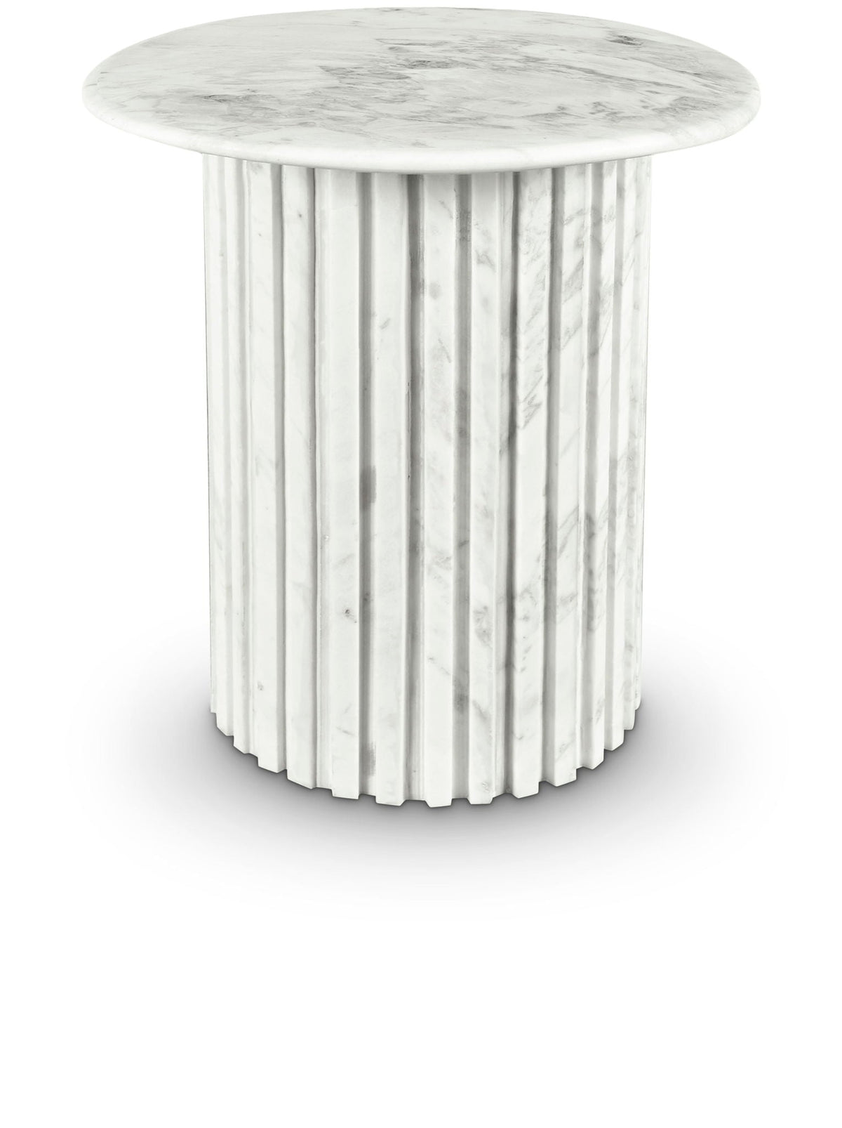 Genoa - Marble & Travertine Table - White