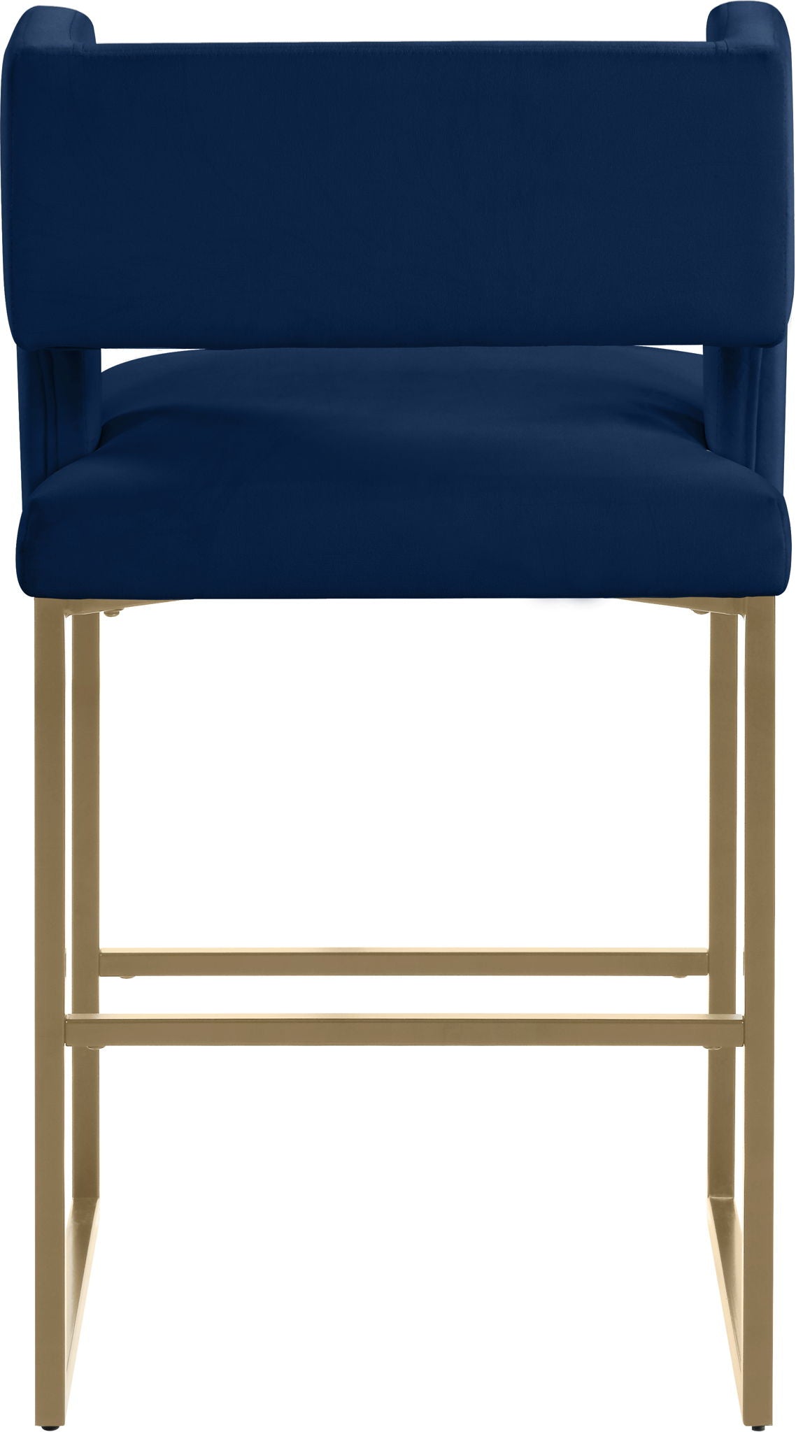 Caleb - Counter Stool (Set of 2) with Gold Legs