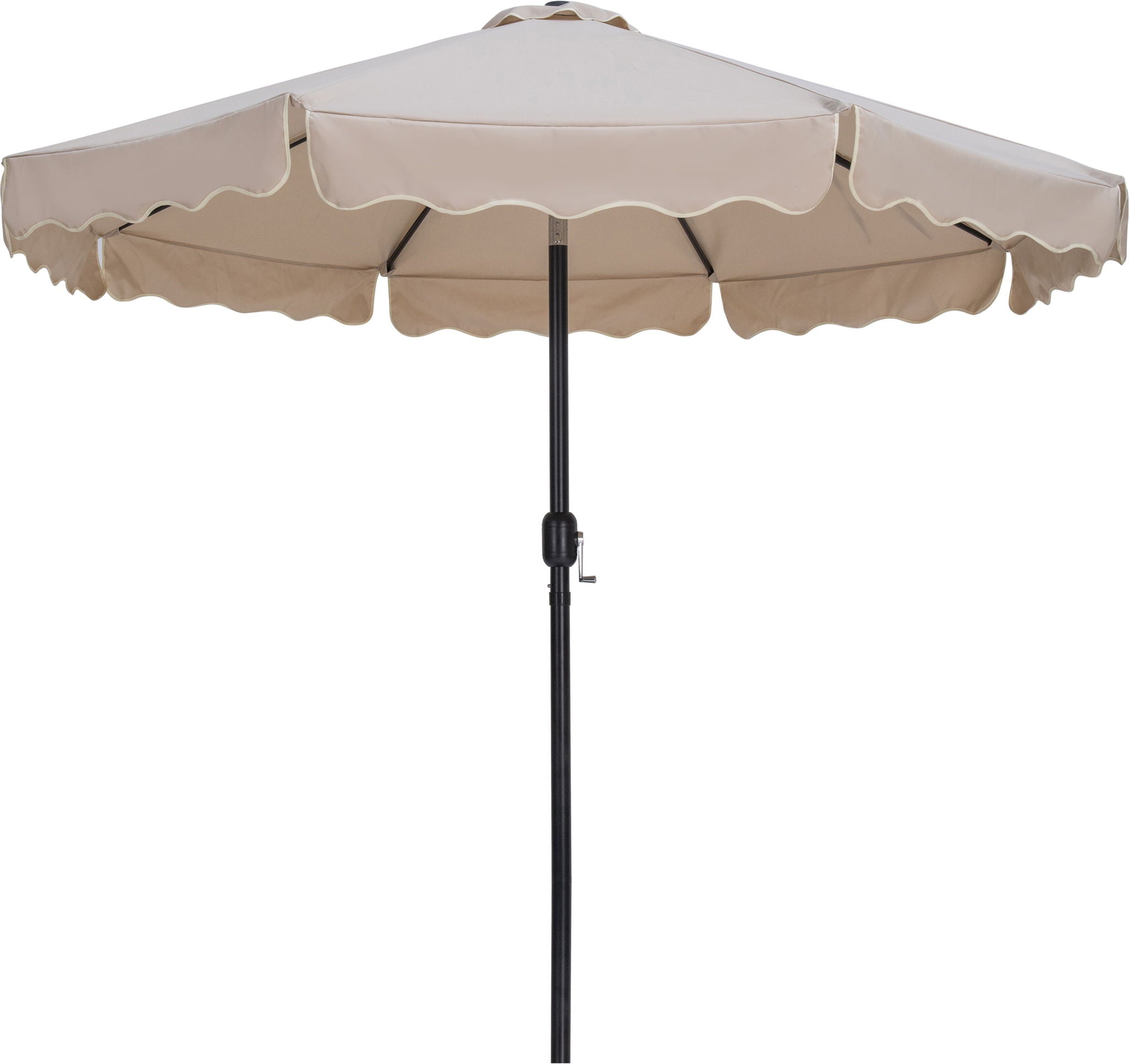 Amalfi - Patio Umbrella - Black Base / Black Pole