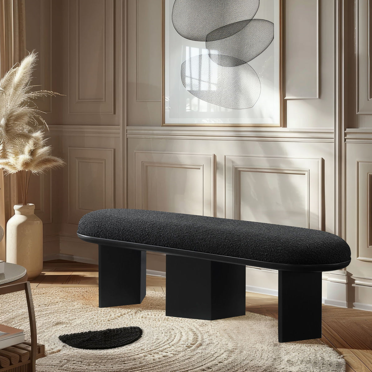 Wilshire - Bench with Black Base