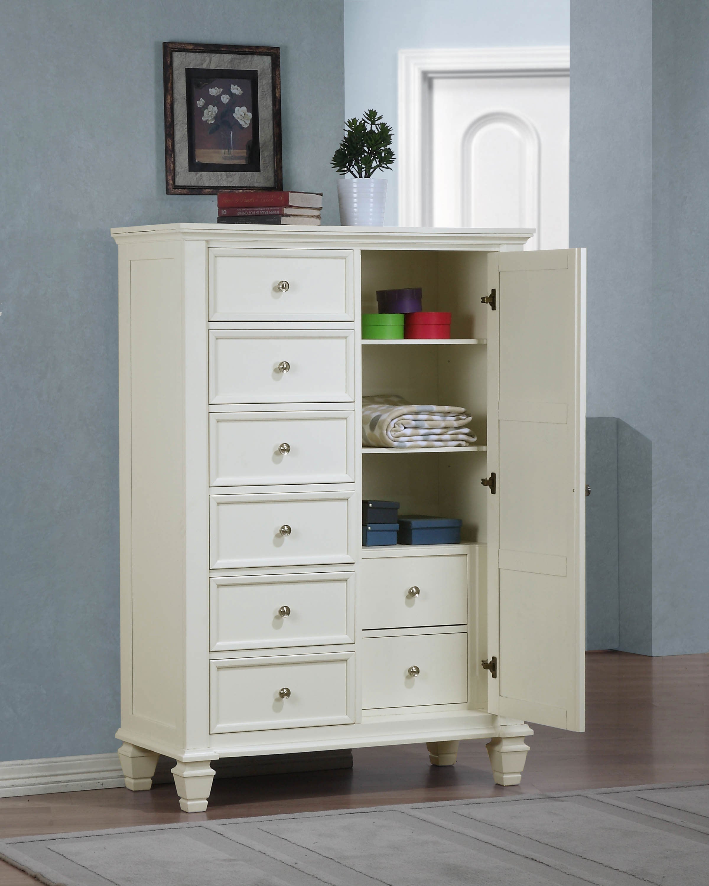 Sandy Beach 8-drawer Door Chest