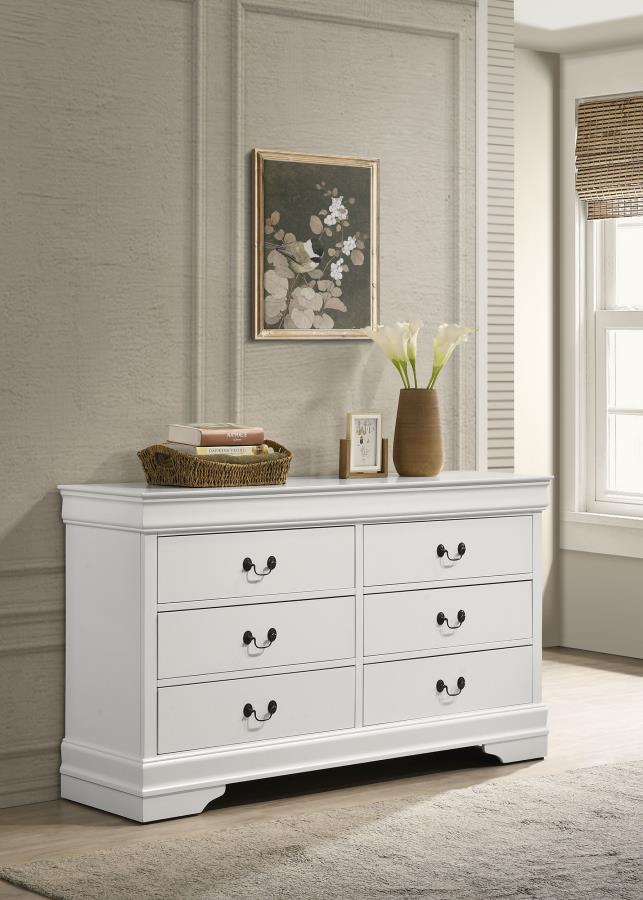 Louis Philippe 6-drawer Dresser
