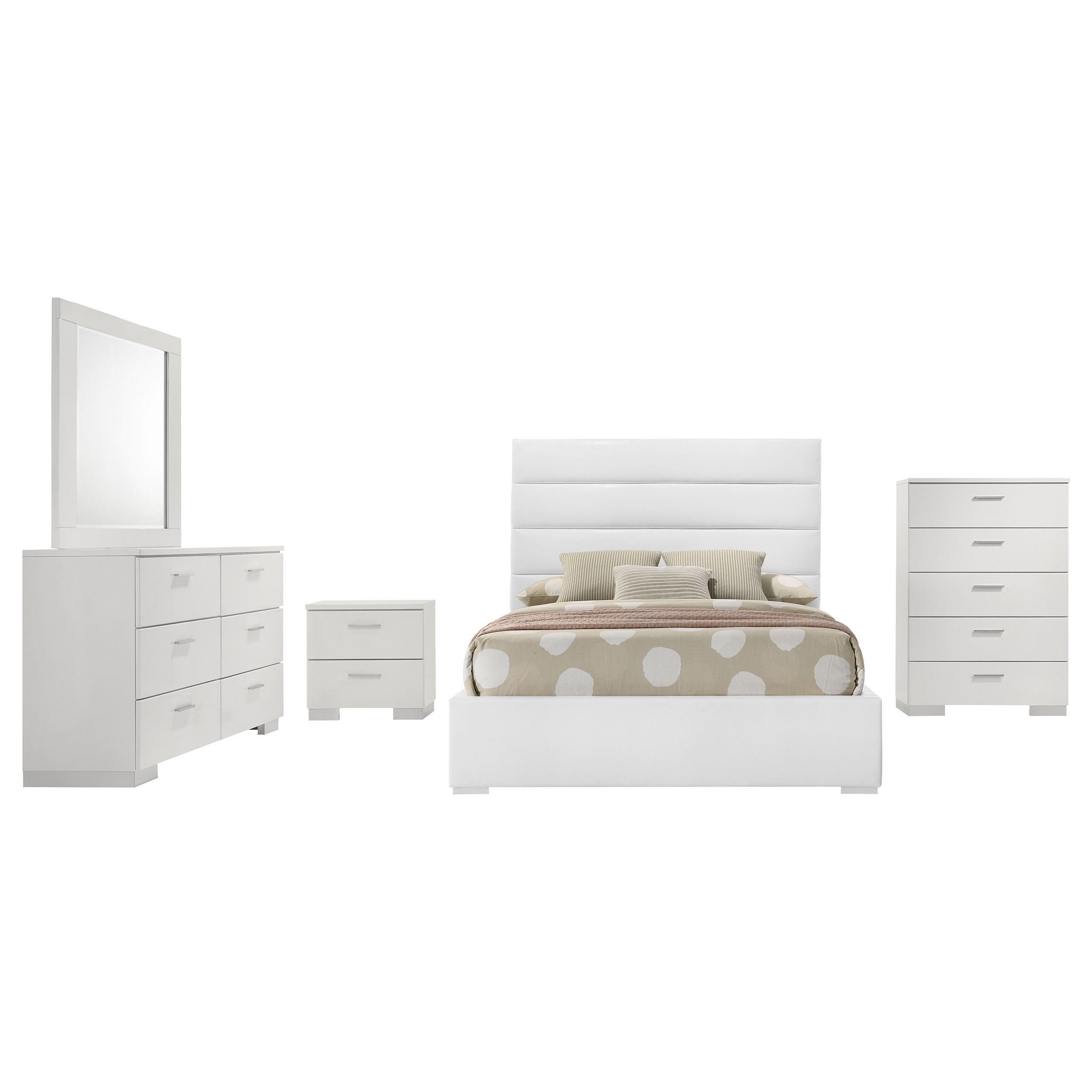Felicity Bedroom Set High Gloss