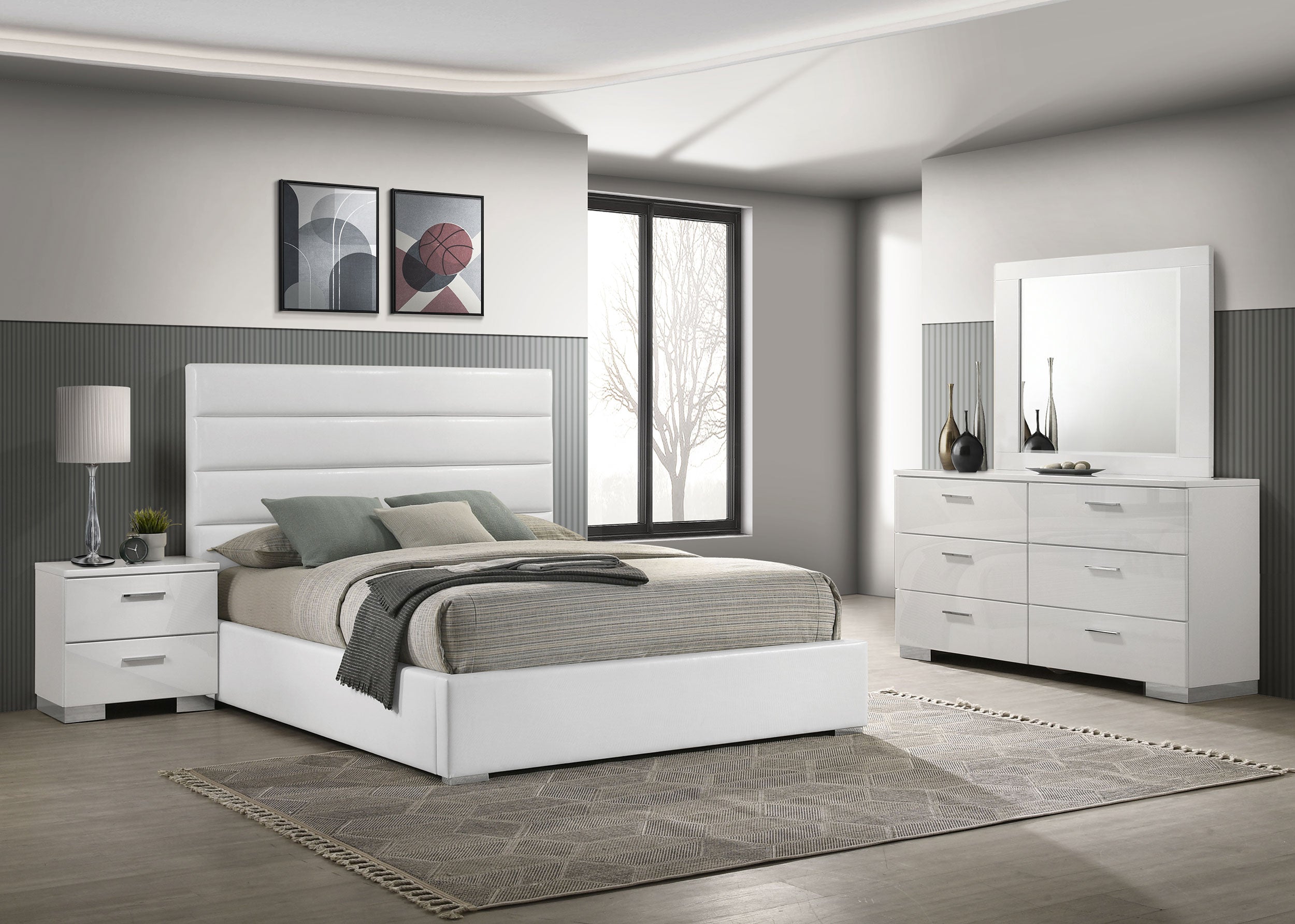 Felicity Bedroom Set High Gloss
