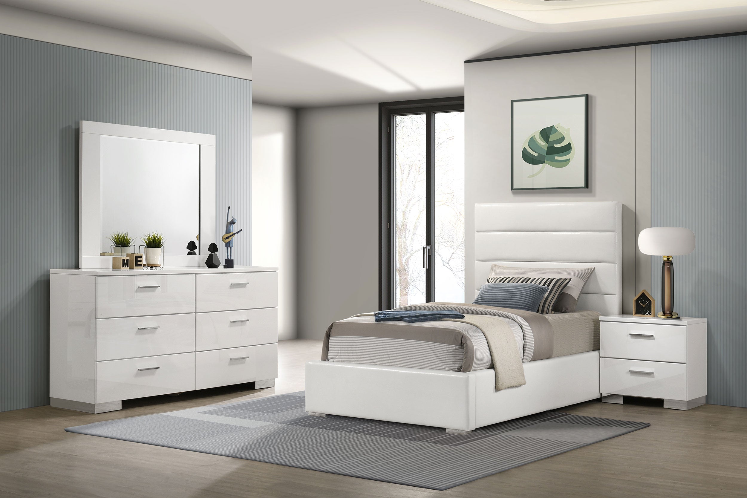 Felicity Bedroom Set High Gloss