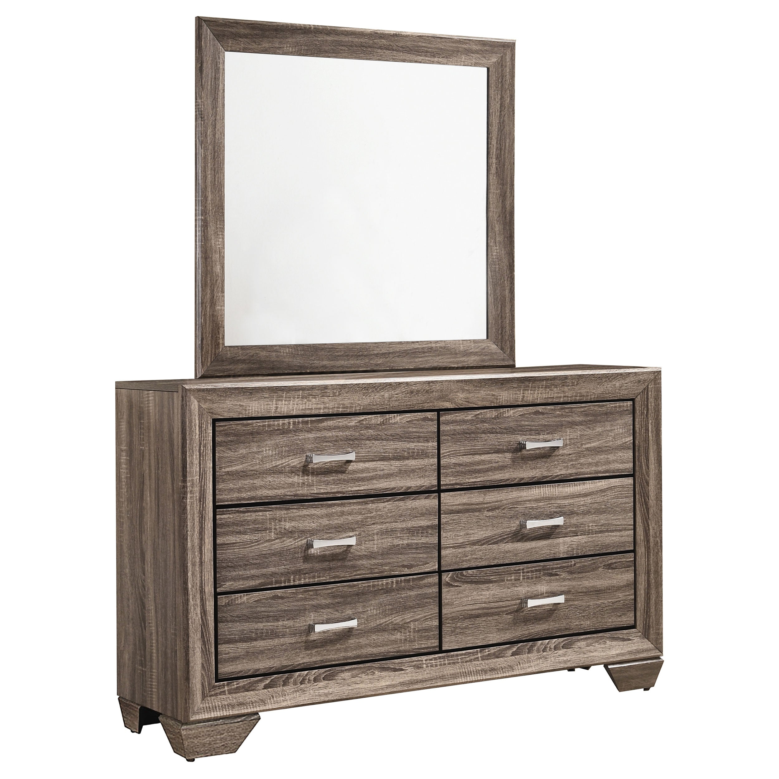 Kauffman 6-drawer Dresser with Mirror