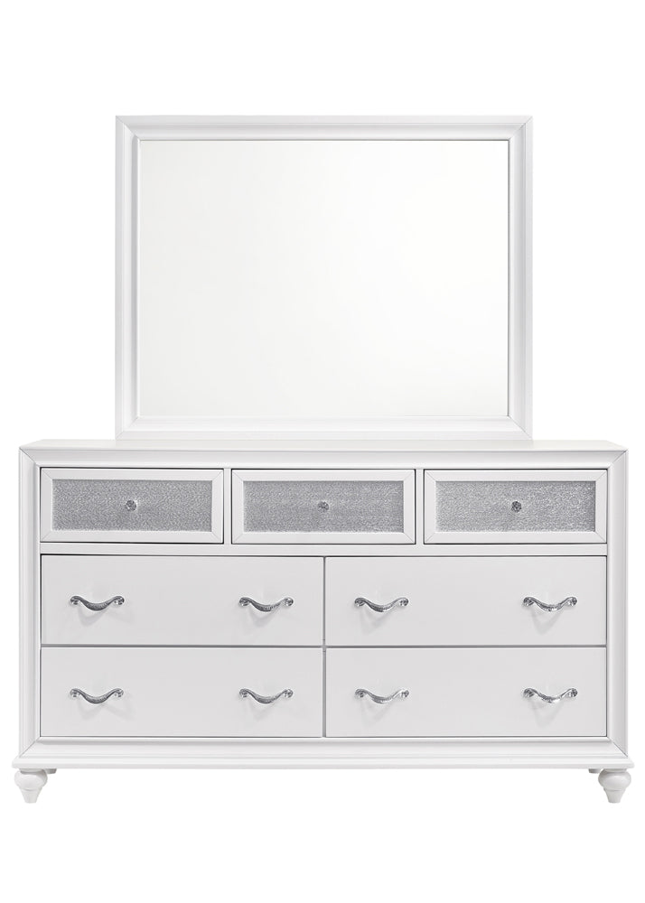 Barzini Panel Bedroom Set White