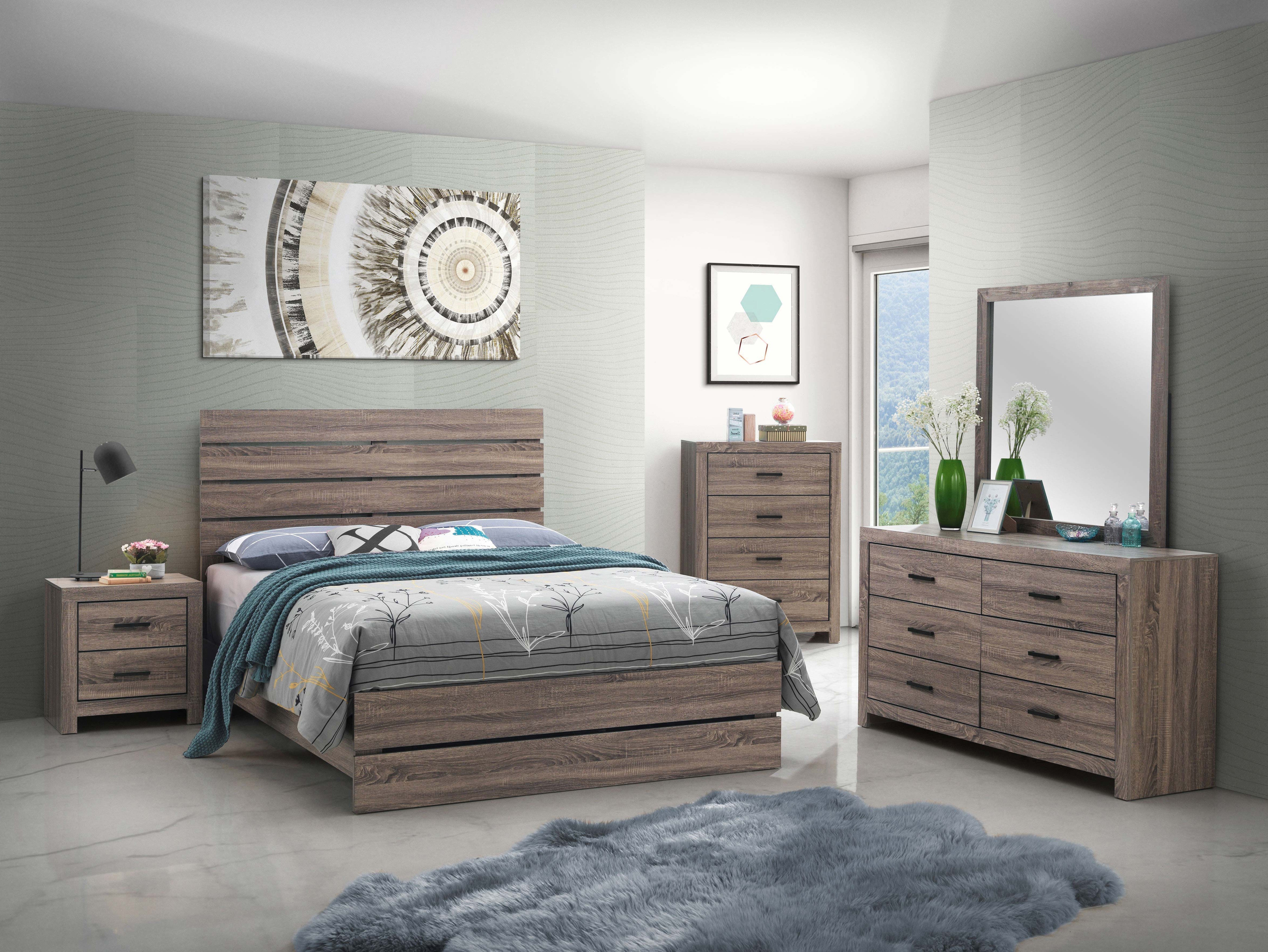 Brantford Panel Bed Barrel Oak