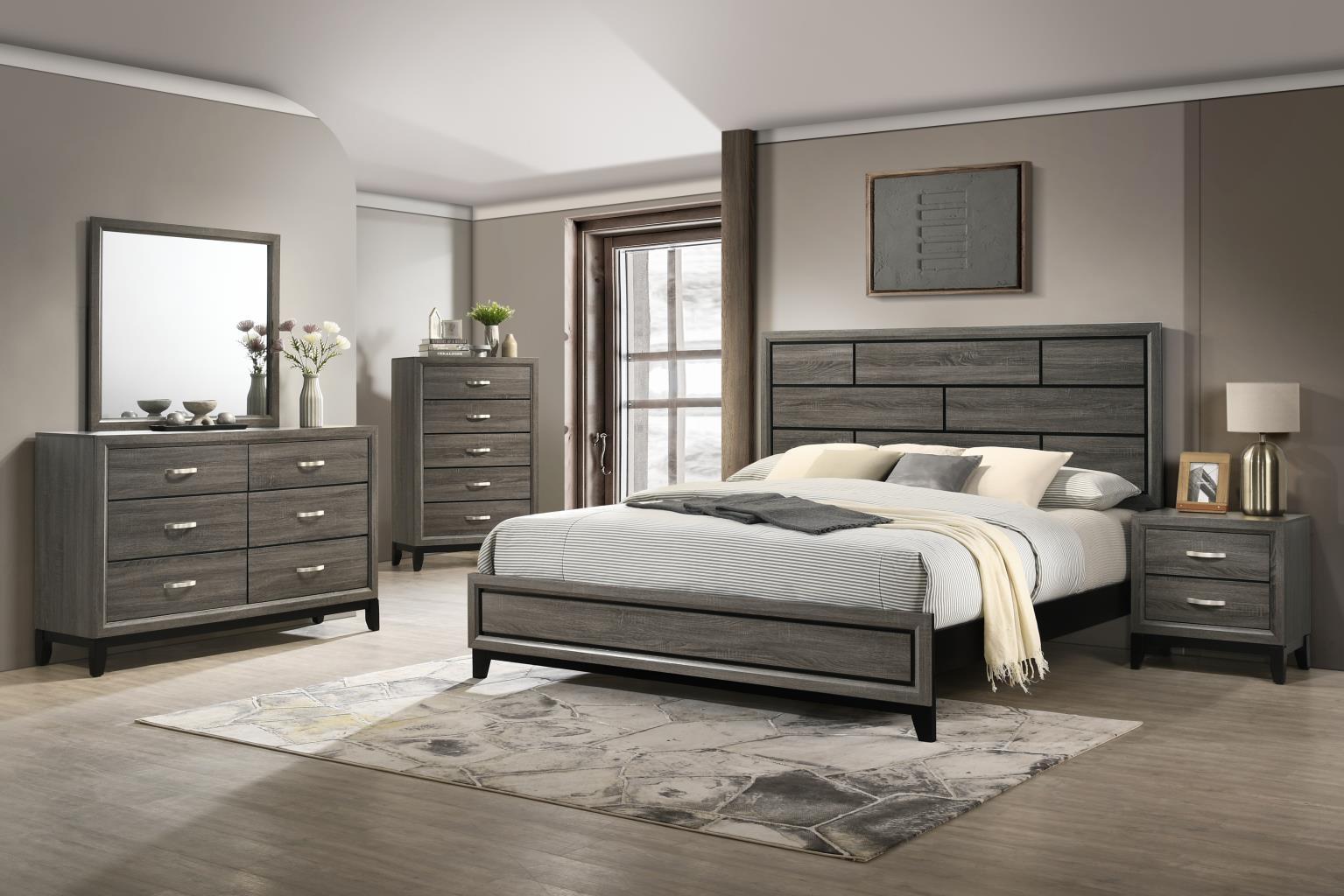 B371 Gray Nightstand — 26-Inch Wide