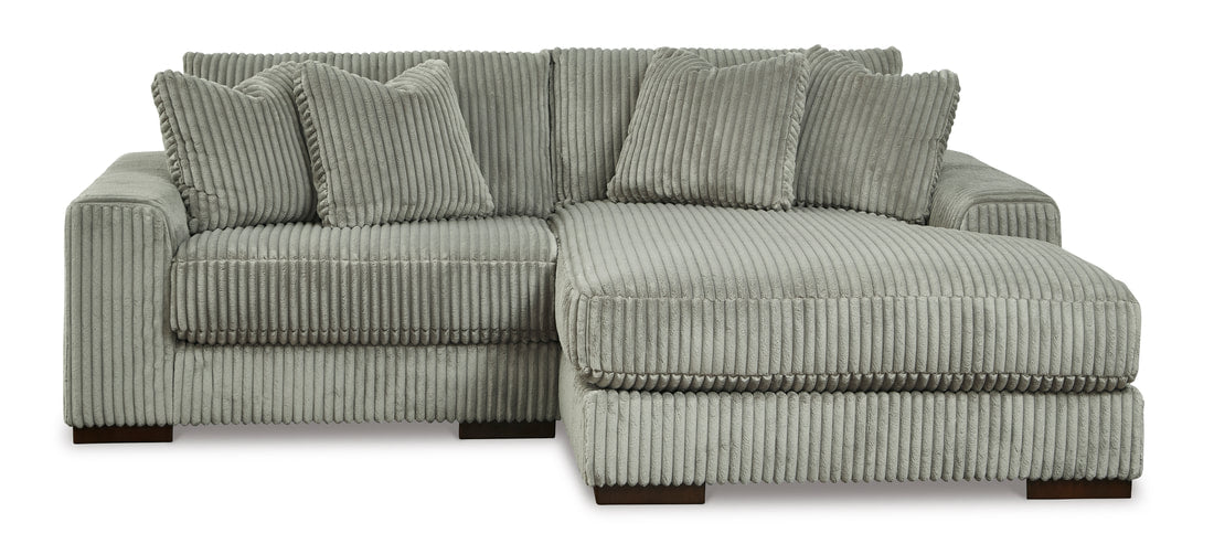Ashley 211-05 2PC Sectional — Feather-Blend Throw Pillows