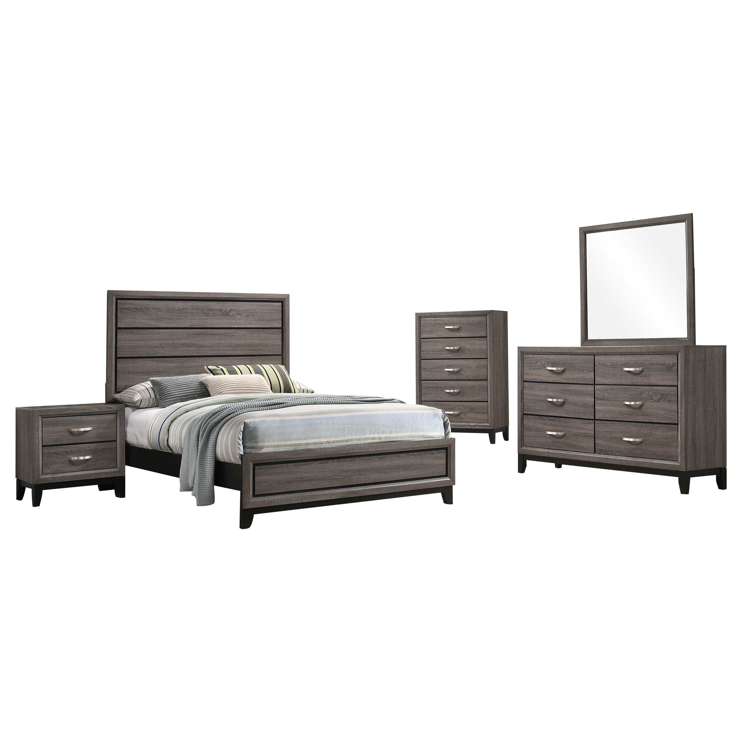 Watson Bedroom Set Grey Oak
