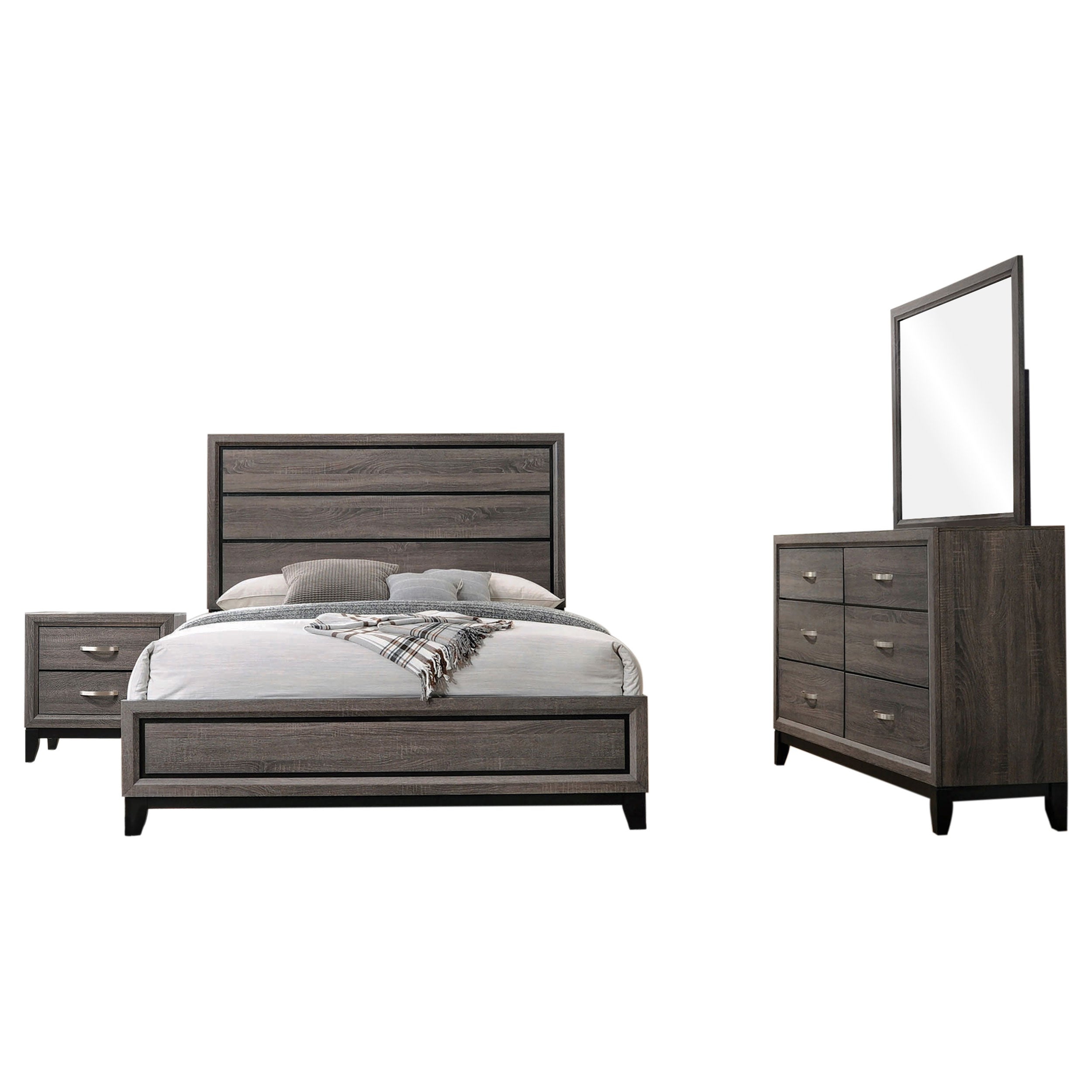 Watson Bedroom Set Grey Oak