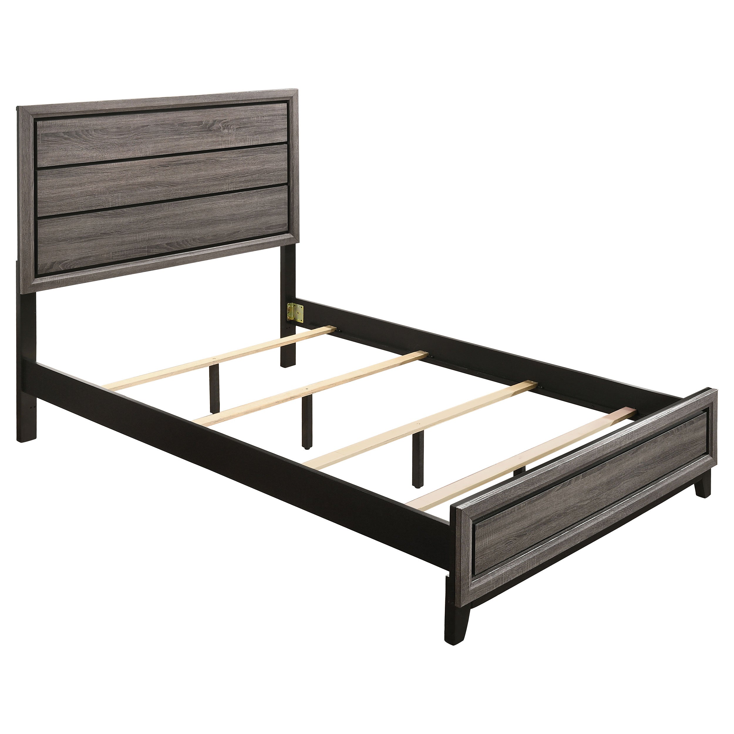 Watson Bed Grey Oak and Black