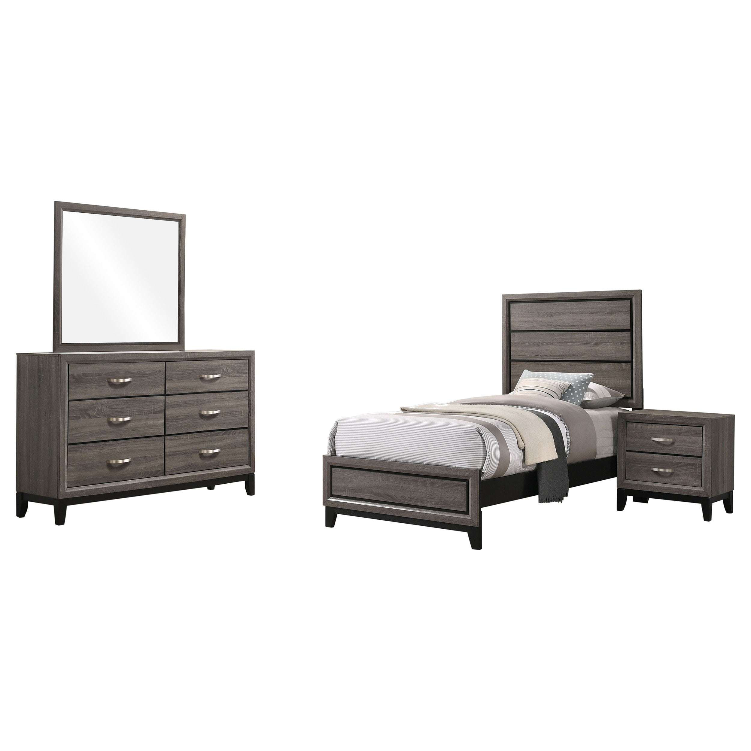 Watson Bedroom Set Grey Oak