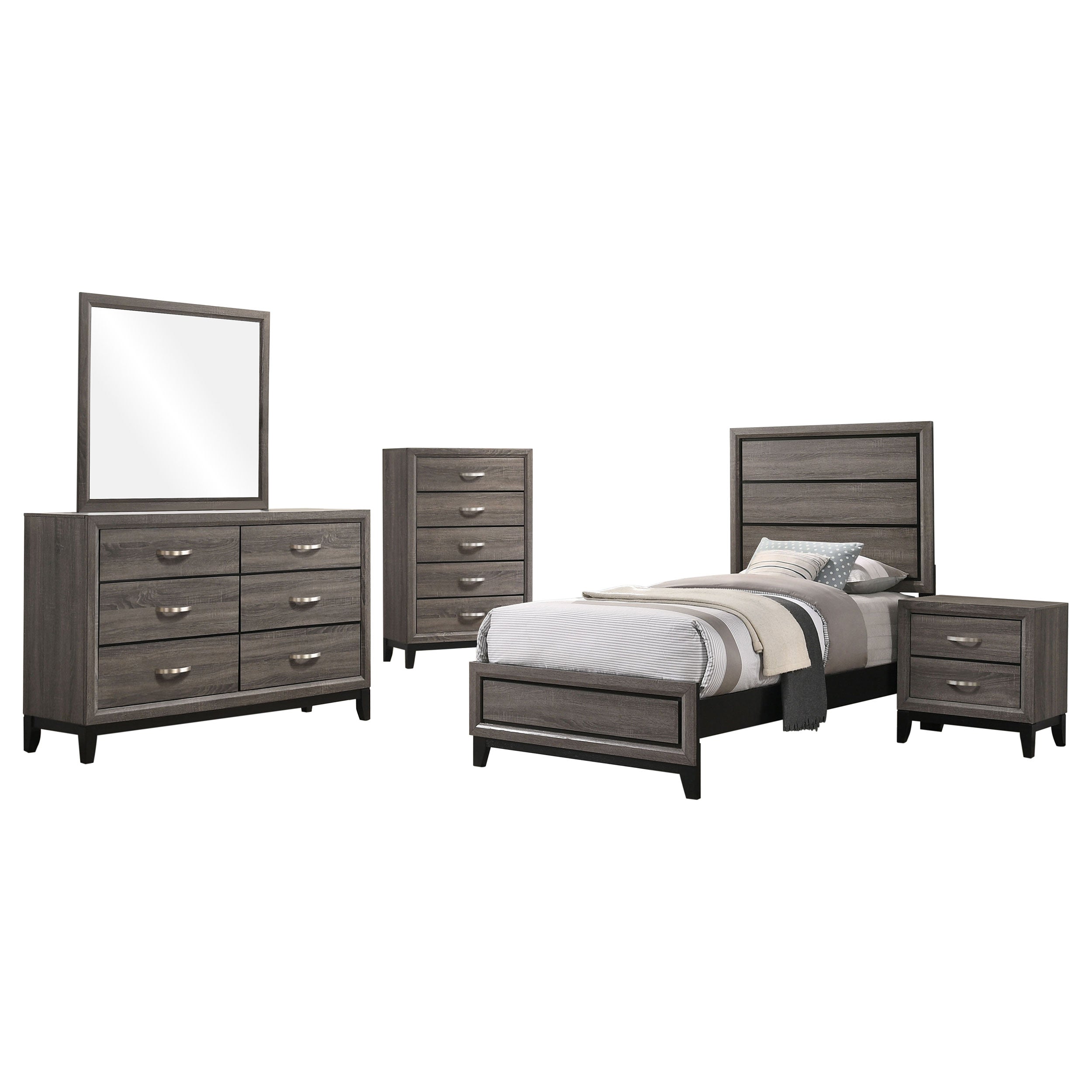 Watson Bedroom Set Grey Oak