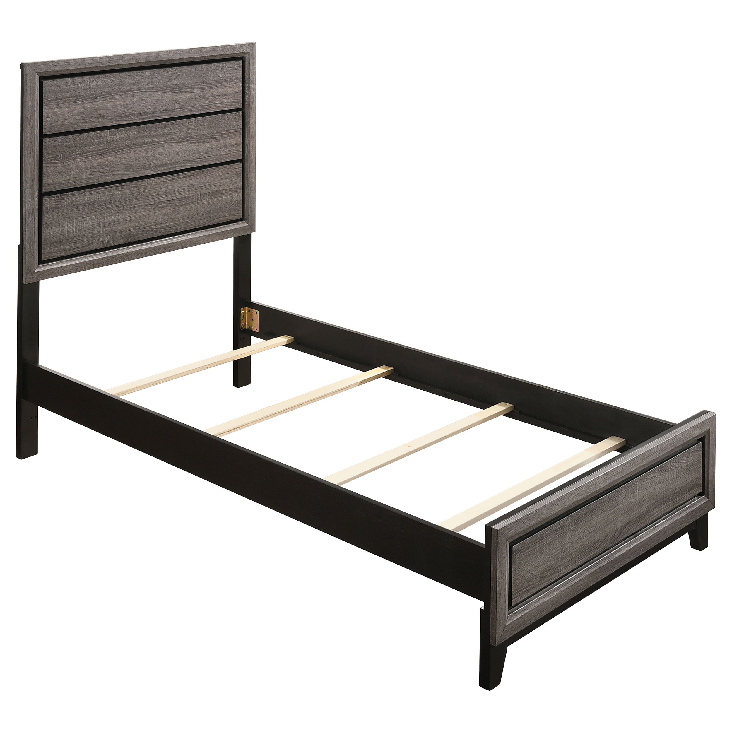 Watson Bed Grey Oak and Black