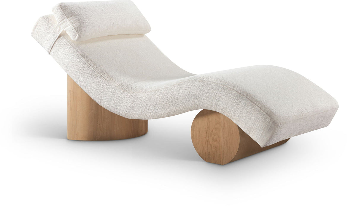 Marcella - Chaise Lounge with Natural Base