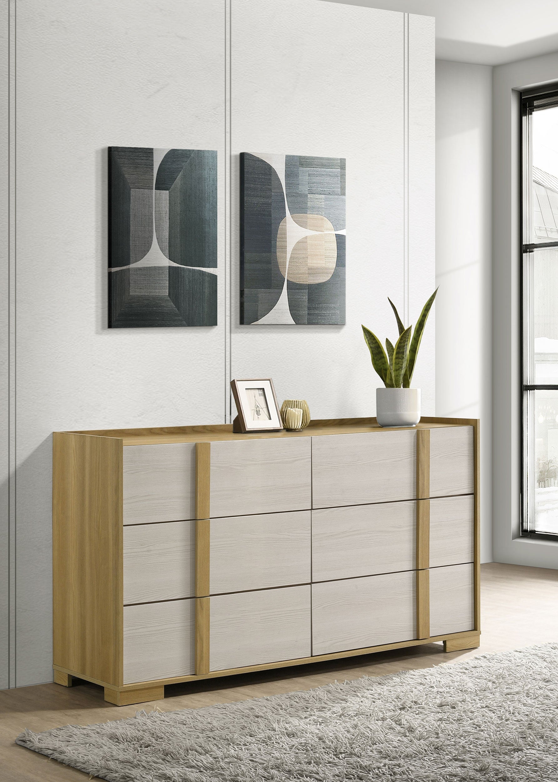 Hyland 6-drawer Dresser Natural