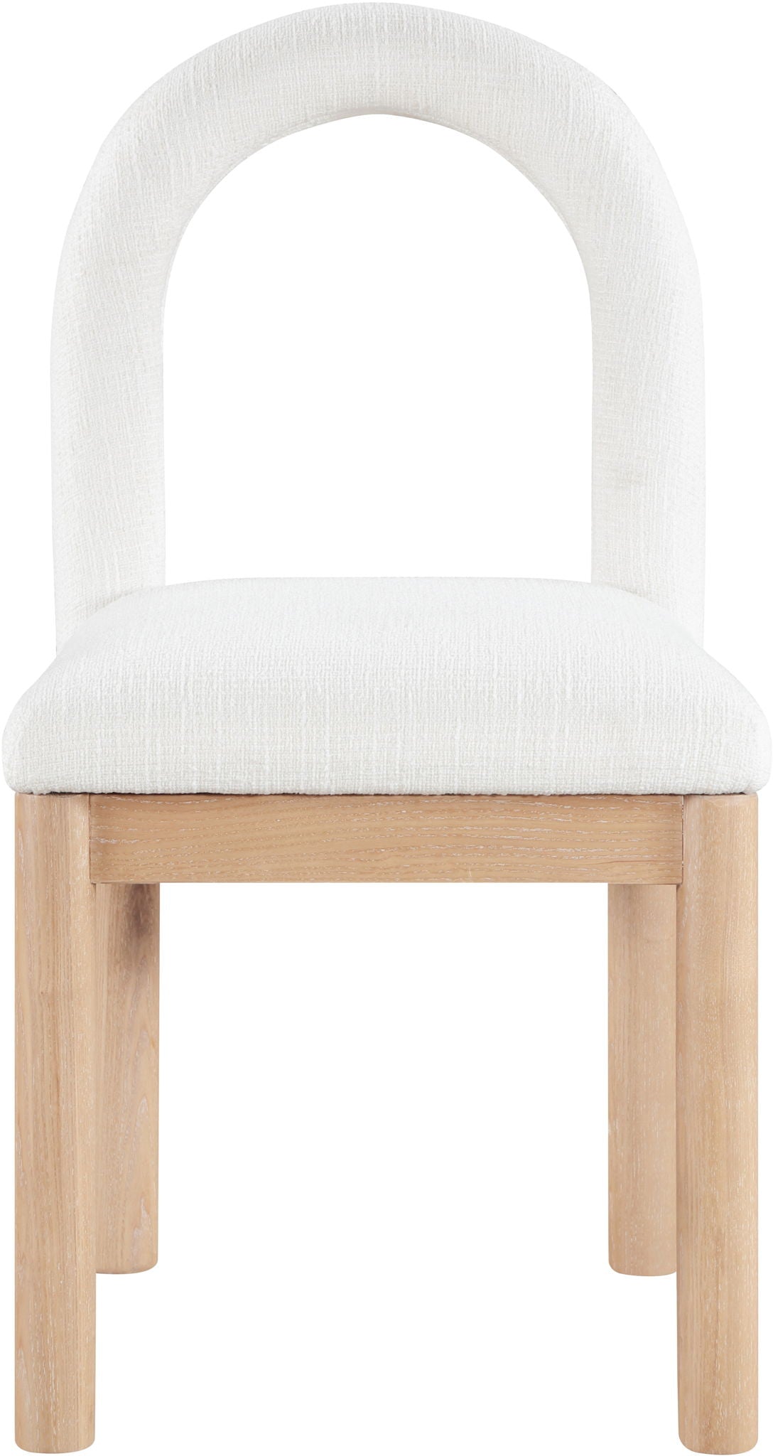 Conrad - Linen Dining Chair with Natural Legs