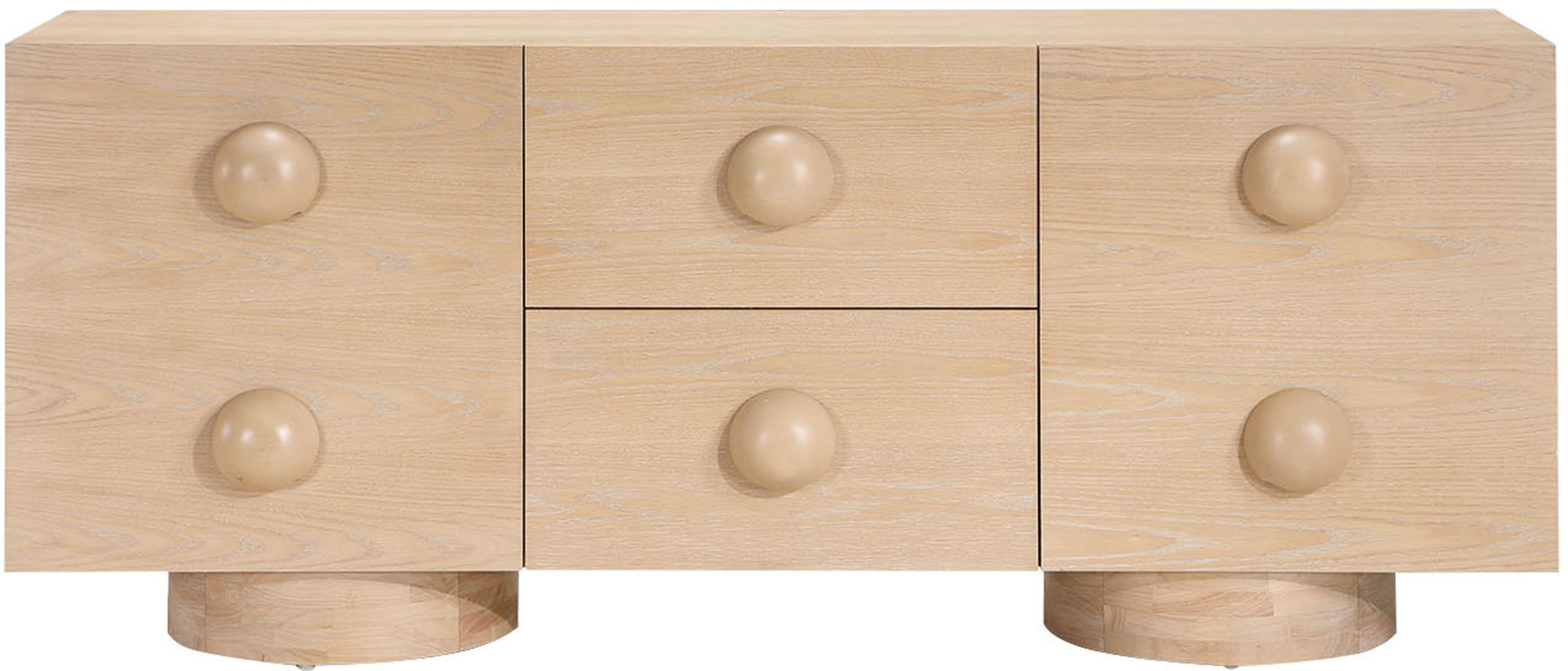 Bubble - Rubberwood with Oak Veneer Sideboard / Buffet