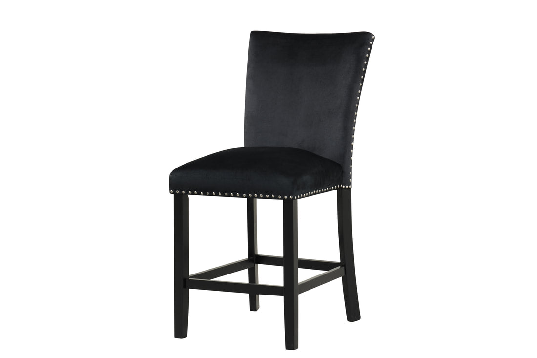2220 Onyx Faux Marble Counter Height Dining Set — Table & 6 Chairs