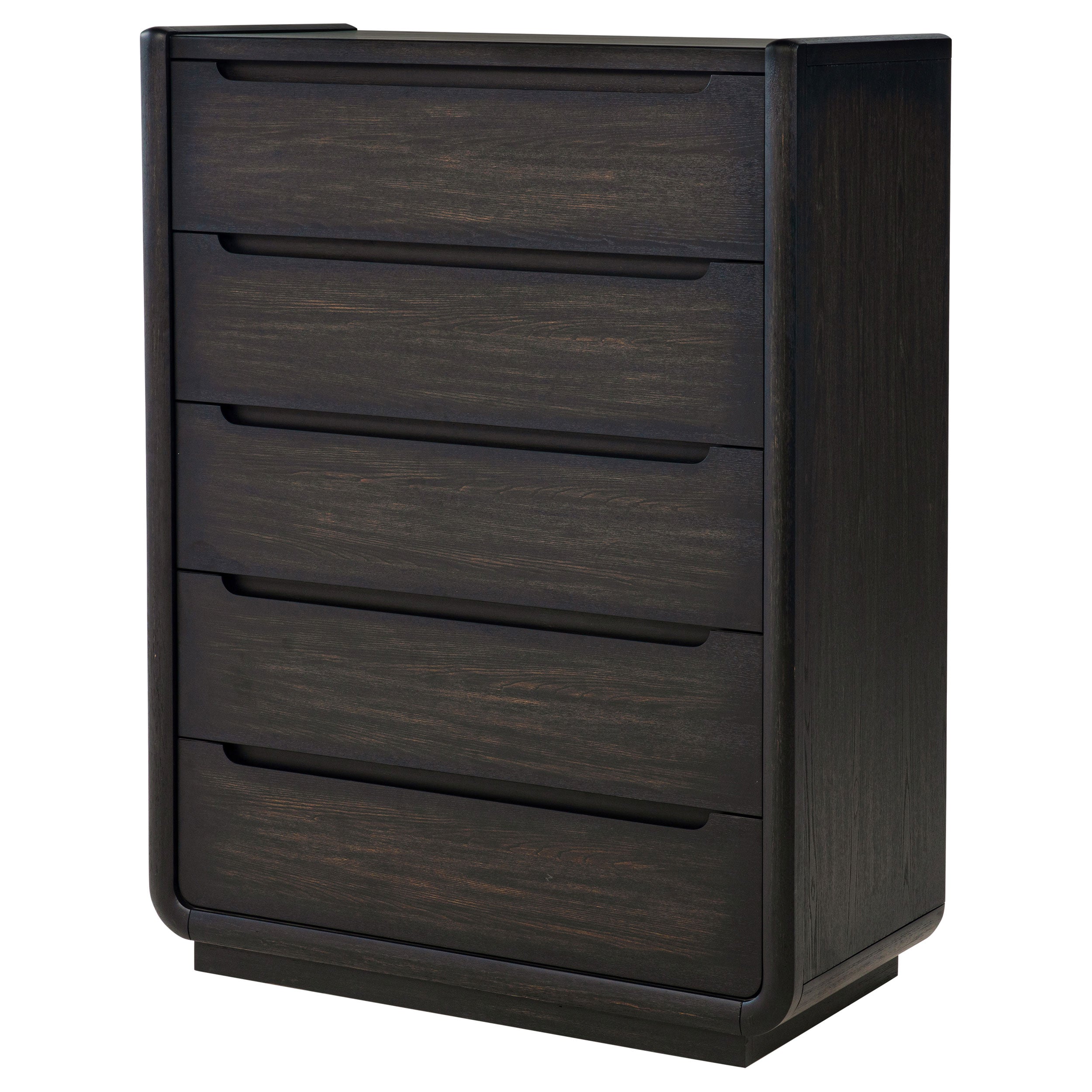 Leandro 5-drawer Bedroom Chest of Drawers Burnished Black