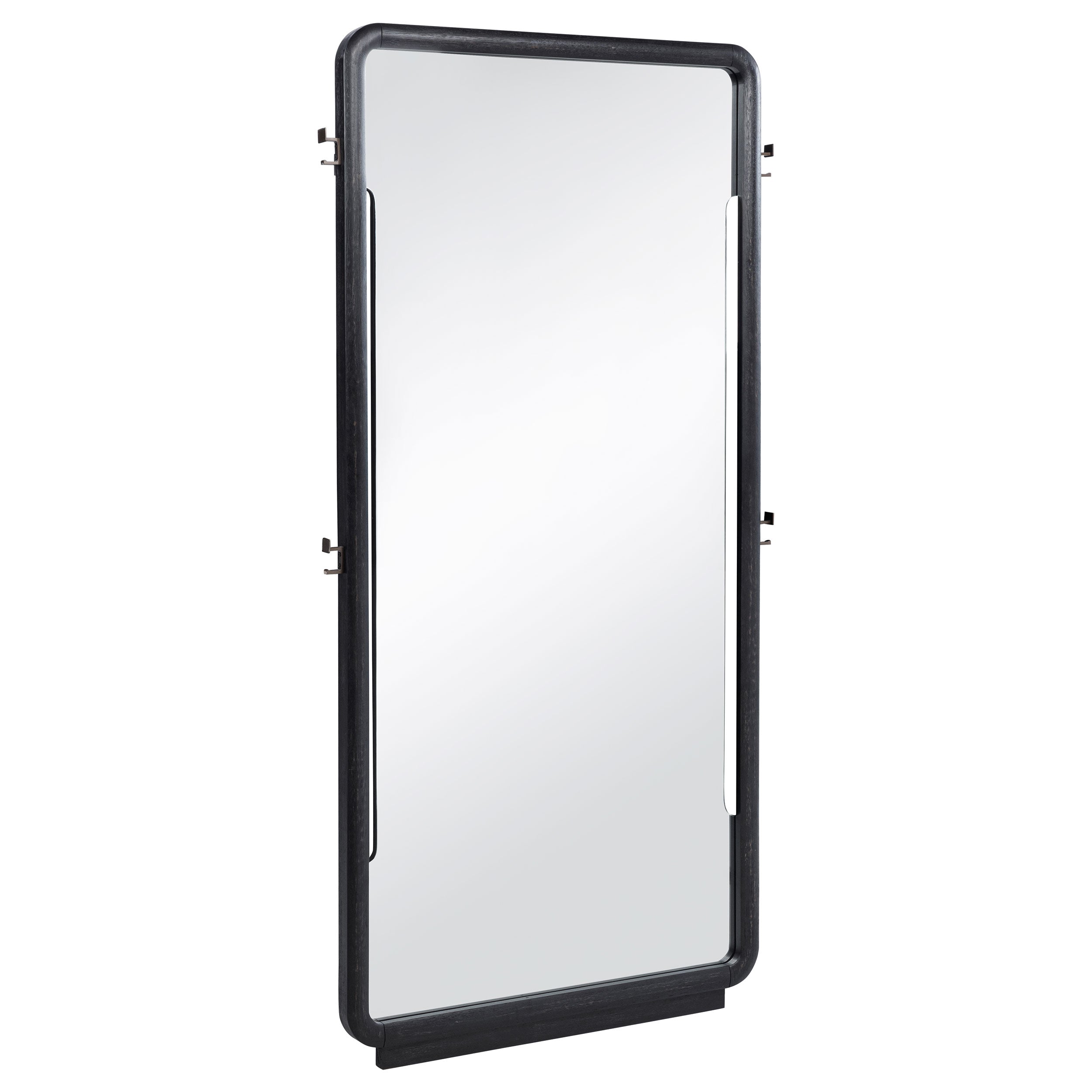 Leandro 76-inch Full Length Floor Mirror Burnished Black