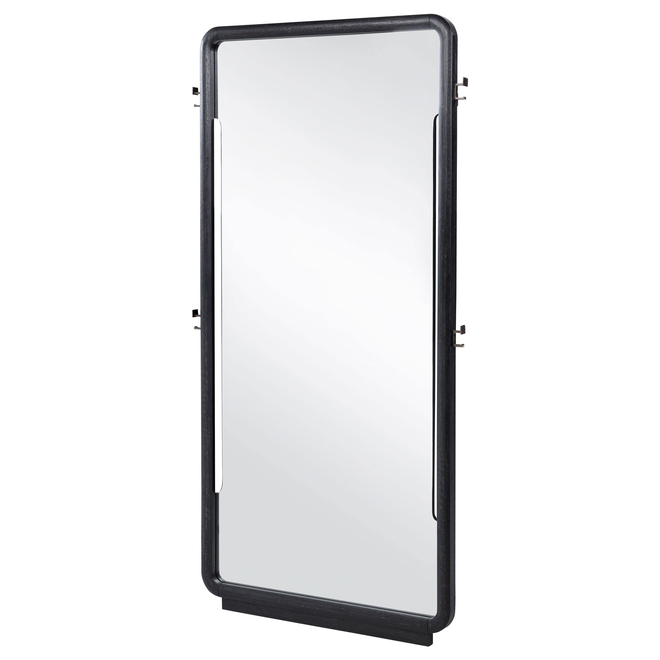 Leandro 76-inch Full Length Floor Mirror Burnished Black