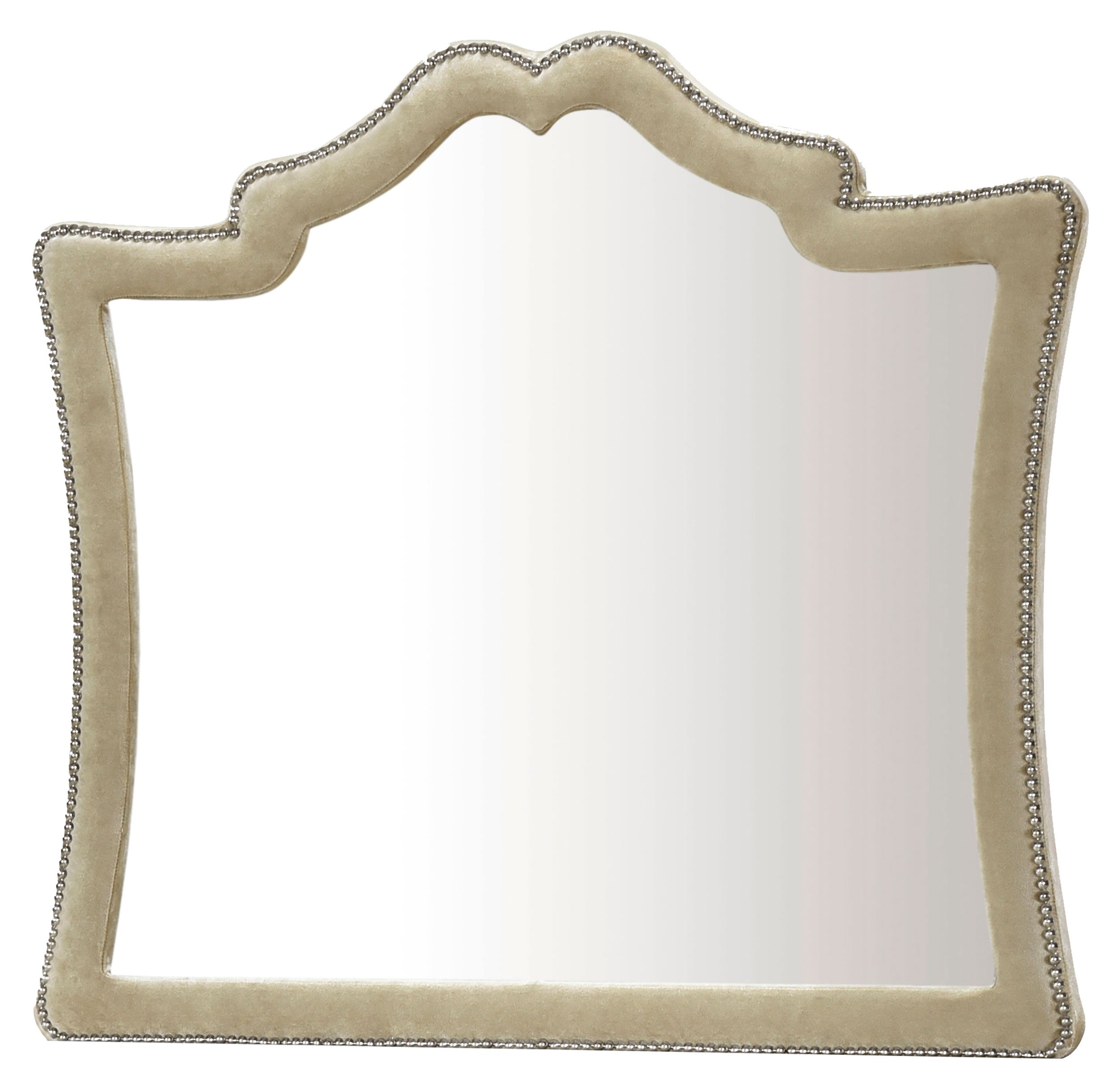 Antonella Upholstered Tufted Bedroom Set Ivory and Camel